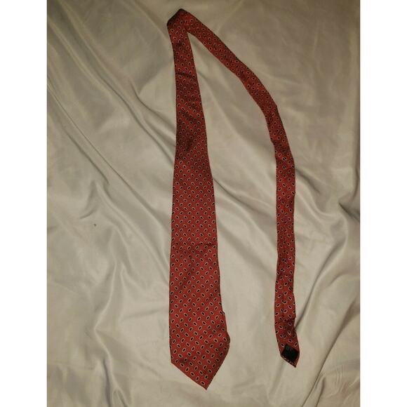 NWT Brooks Brothers Red Print Silk Tie Made in USA - Picture 3 of 5